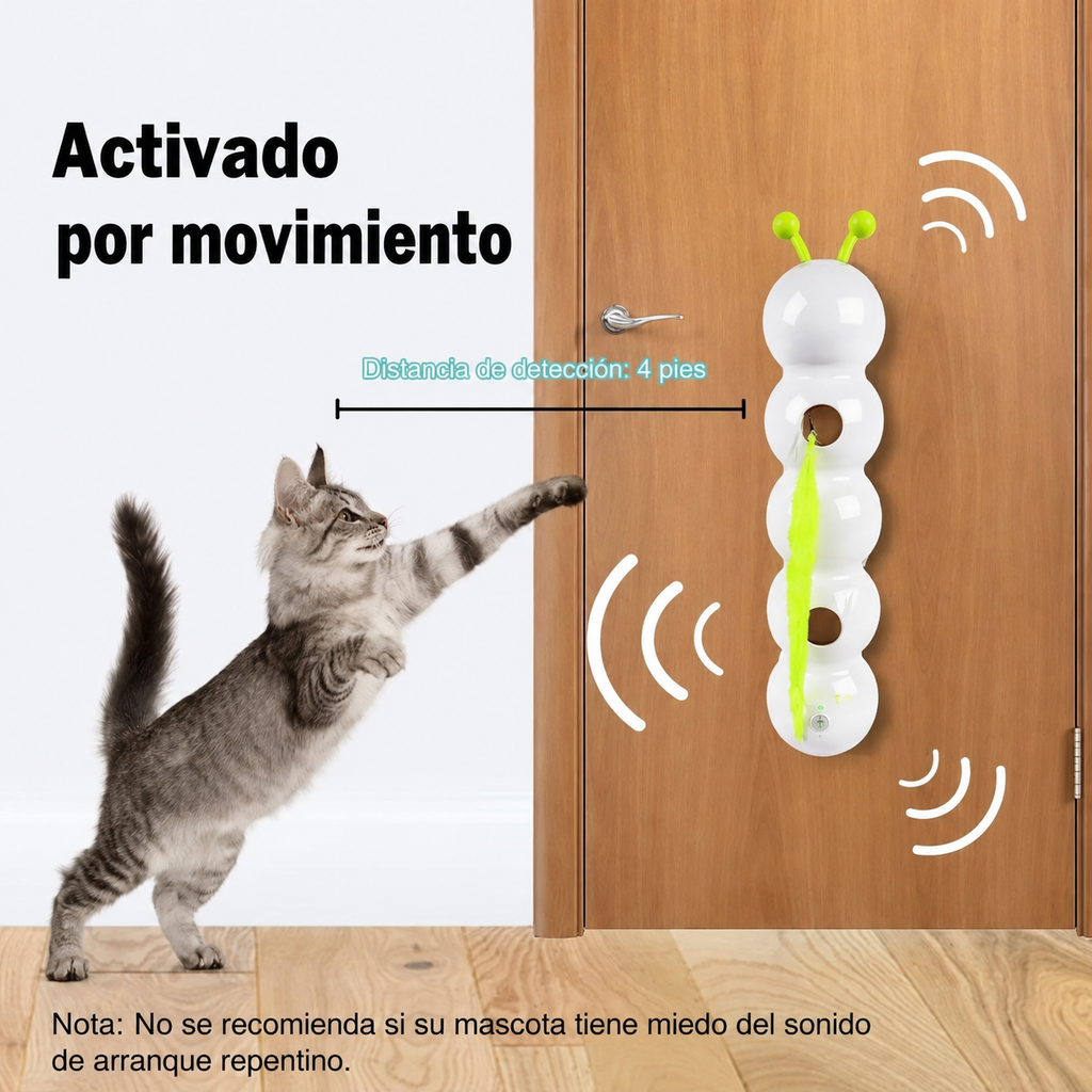 Juguete Interactivo para Gatos con Sensor de Movimiento