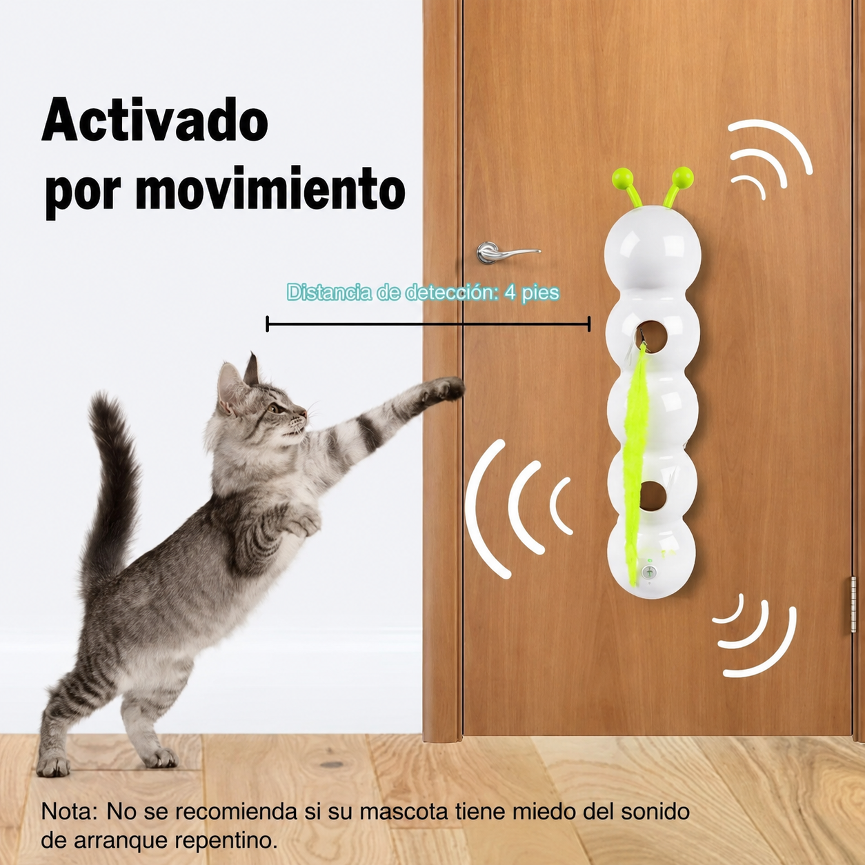 Juguete Interactivo para Gatos con Sensor de Movimiento