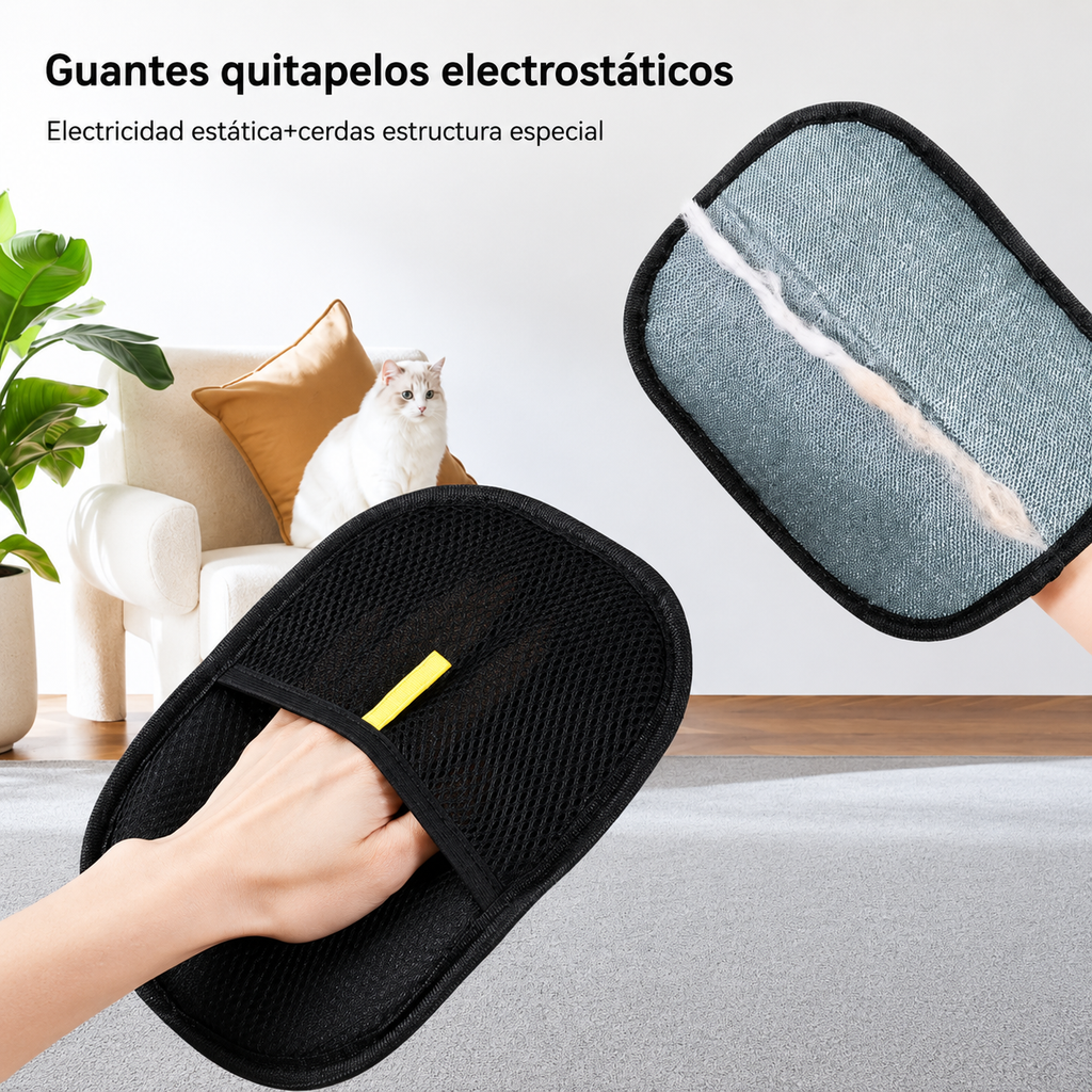 Quitapelusas Reutilizable para Mascotas - Elimina Pelos del sofá, Ropa y Alfombras